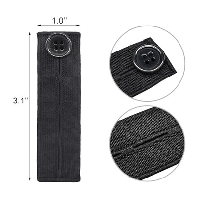 5pcs Adjustable Elastic Button Extenders for Women Men Pants