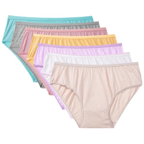 Women’s 100% Cotton Disposable Underwear Mid Waist Briefs Panties for Travel Hospital Stays Underpants (10 pack) - size: Large