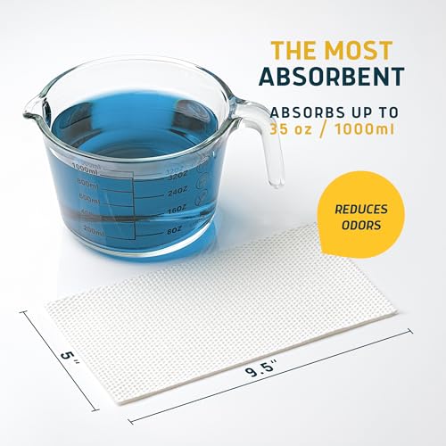 Lunderg Lemon Scented Super Absorbent Commode Pads - Value Pack 250 Count - size: 250 Count (Pack of 1)