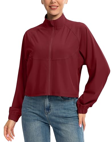 Soothfeel Women's Athletic Lightweight Jacket UPF 50+ Sun Protection Shirts - color: Savannah, size: Medium
