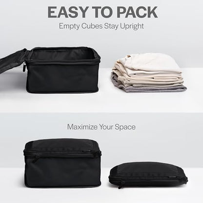 Aerotrunk Compression Packing Cubes for Travel, 4-Pack, Black - color: Black, size: 4-Pack
