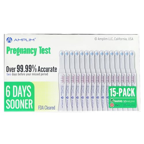 Early Detection Pregnancy Test Sticks 10 MIU/mL,15 Pack - size: 15-Pack