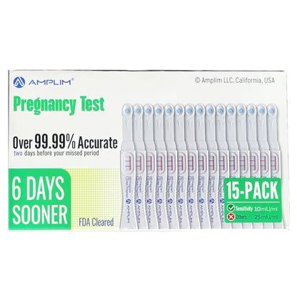 Early Detection Pregnancy Test Sticks 10 MIU/mL,15 Pack - size: 15-Pack