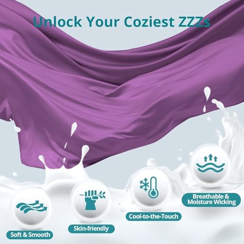 Cooling Pregnancy Pillows for Sleeping, 65'' Full Body Pillow, Purple - color: Purple, size: 65 Inch