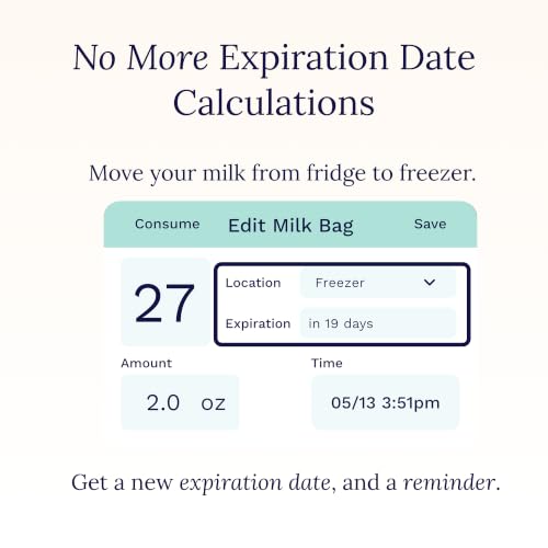 Cubtale Smart Milk Bag Labels – Breast Milk Expiration, Inventory & Storage Tracking with QR Code – Caregiver Access to Breastfeeding Details – 500 Consecutively Numbered Self-Adhesive Labels