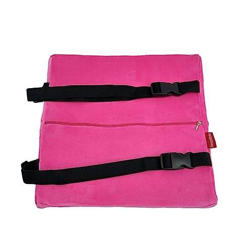 Bookishbunny Premium Memory Foam Lumbar Support Cushion Pillow (HotPink) - color: Hotpink