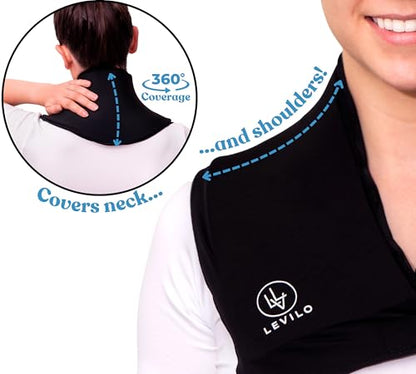 LEVILO Ice Pack for Neck and Shoulders – Hot & Cold Therapy – Neck Ice Pack