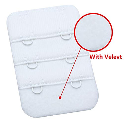 Wingslove Womens Bra Extender Bra Band Breathing room 3pcs-Pack Multi-size - color: White, 2 Hook 3/4 Inch
