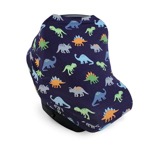 Hudson Baby Unisex Baby Multi-use Car Seat Canopy, Dinosaurs, One Size - color: Dinosaurs