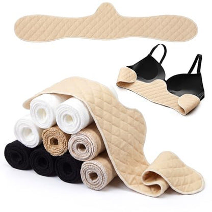 Boyiee 9 Pcs Bra Liners for Sweat - color: White, Beige, Black, size: Medium