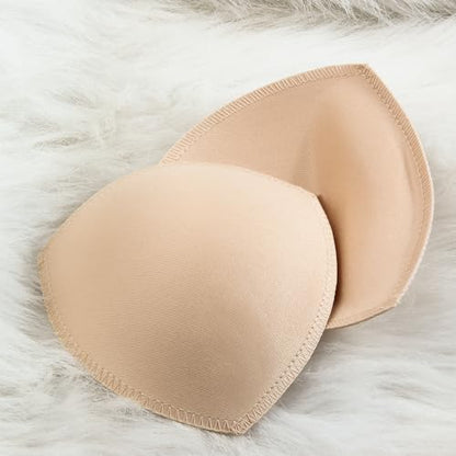 3 Pairs Bra Pads Inserts Push up, Breathable Breast Enhancers Inserts for Sport Bra, Sew in Bra Cups for Dresses - size: C/D/E