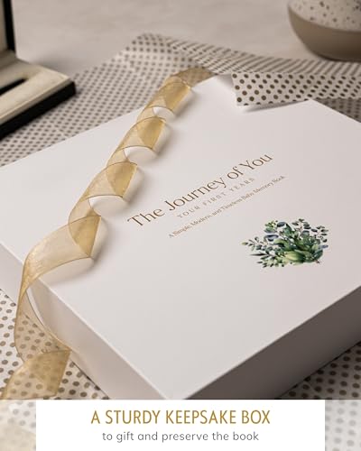 Baby Memory Book, First 5 Years, Botanical Baby Journal and Keepsake - color: Botanical Bliss