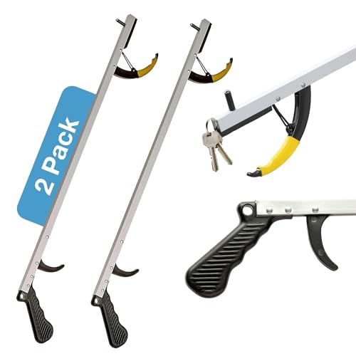 Sammons Preston Reacher Grabber Tool for Seniors, 26", 2-Pack, Silver - color: 26" Standard, size: 2 Pack
