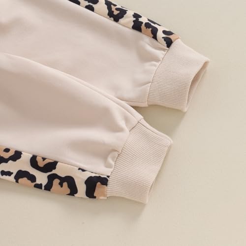Kupretty Baby Girl Clothes Mama's Mini Sweatshirt Pants Set - color: Khaki, size: 2-3T
