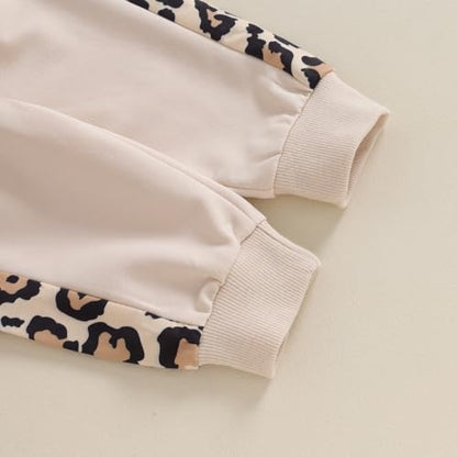 Kupretty Baby Girl Clothes Mama's Mini Sweatshirt Pants Set - color: Khaki, size: 2-3T