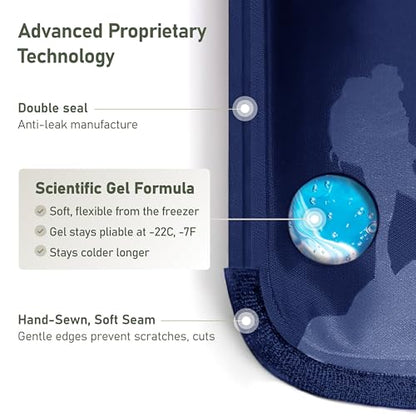 Flexible Hot and Cold Gel Pack Medium 8" x 12" - size: Medium, style: Blue