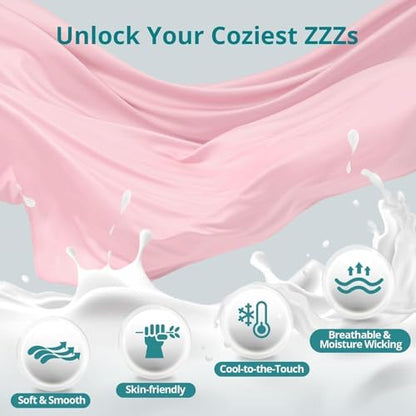 Cooling Pregnancy Pillows for Sleeping, 65'' Full Body Pillow, Light Pink - color: Light Pink, size: 65 Inch