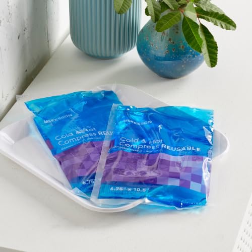 McKesson Cold and Hot Compress Reusable Gel Ice Hot Packs, 6.75 x 10.5 in - size: Large (6.75" x 10.5")