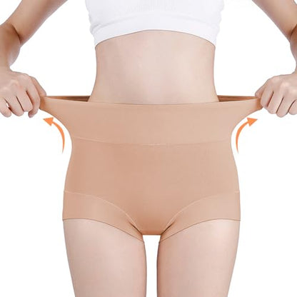 Postpartum C Section Cotton Compression Underwear Recovery Panties - color: Tan + Tan, size: 8