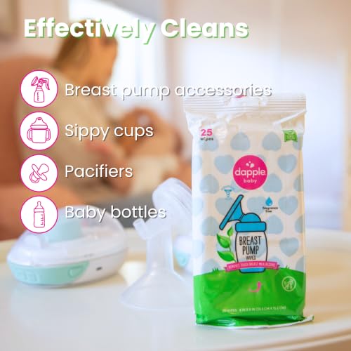Dapple Baby - Breast Pump Wipes - (3 Pack), 25 Count - size: 25 Count (Pack of 3)
