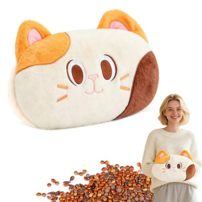 SuzziPad Orange Cat Microwavable Hand Muff for Muscle Tension and Cold Day - style: Cat