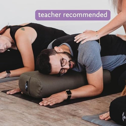 Hugger Mugger Standard Yoga Bolster - Firm, Supportive, Handmade, Durable - color: Aqua