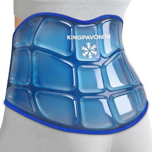 KingPavonini Reusable Ice Pack for Back Pain Injuries Instant Relief, Blue - color: Blue