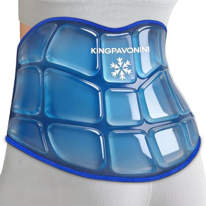 KingPavonini Reusable Ice Pack for Back Pain Injuries Instant Relief, Blue - color: Blue