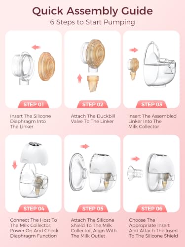 Wearable Breast Pump Hands Free Electric Pump,Strong Suction Hospital Grade