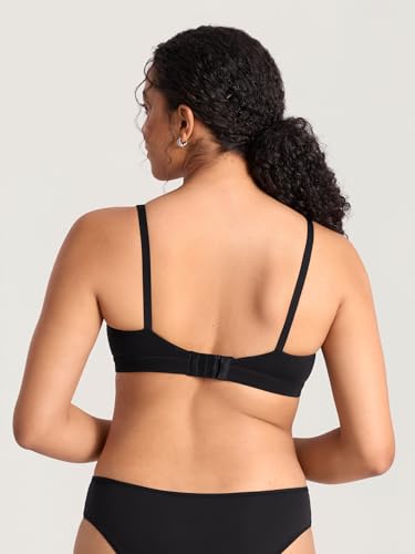 MOMANDA Cotton Nursing Bras for Breastfeeding - color: Black, size: X-Small