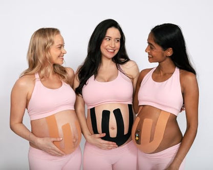 Belly Bloom Kinesiology Tape for Pregnancy (Beige) - color: Beige