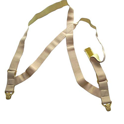 Hold-Up Hidden Maternity Hip-Clip Undergarment Suspenders No-Slip Clips - color: Beige 1 1/4