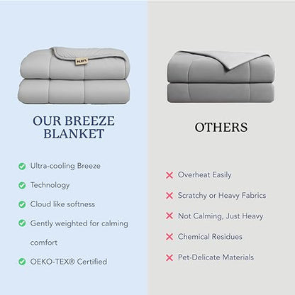 Plufl Breeze Blanket Cooling Comforter, Twin, 50" x 80", Cool Gray Bedding - size: Twin (50"x80")