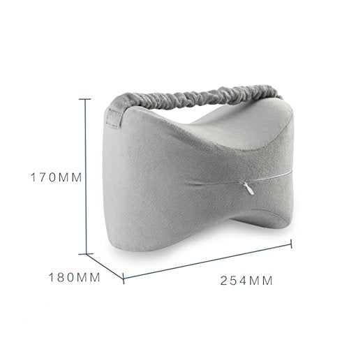Orthopedic Knee Pillow for Sciatica Relief, Leg Pain, Pregnancy - Memory Foam Leg Pillow for Side Sleepers with Washable Cover