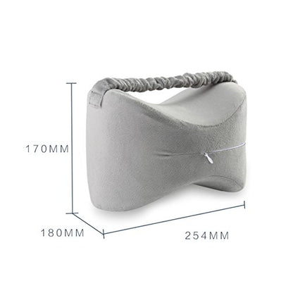 Orthopedic Knee Pillow for Sciatica Relief, Leg Pain, Pregnancy - Memory Foam Leg Pillow for Side Sleepers with Washable Cover