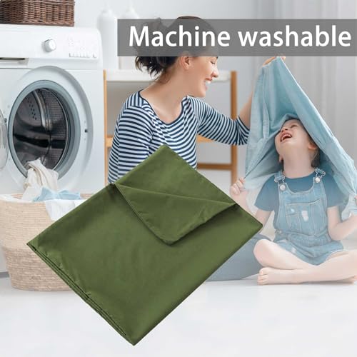 WhatsBedding Memory Foam Body Pillow with Cover, Long Bed Pillow for Adults - color: Forest Green