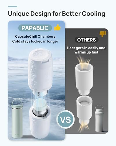 Papablic 360 CapsuleChill Breastmilk Cooler with Stainless Steel Bottles - color: Sakura Pink