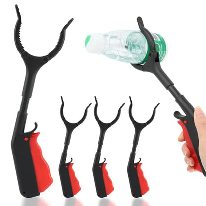 Grabber Tool, 4pcs 30cm/12inch Short Grabber Reacher Tool Claw Rubbish Tong