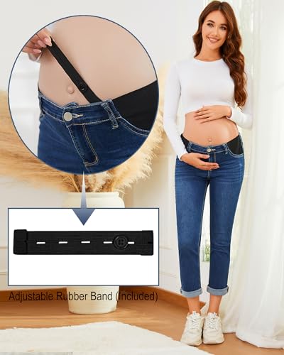 JIMYICLR Maternity Jeans for Women Comfy Stretch - color: Dark Blue, size: Small