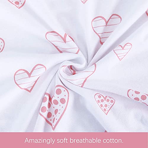 Cotton Nursing Pillow Cover Compatible with Boppy Pillow 2-Pack - color: Pink