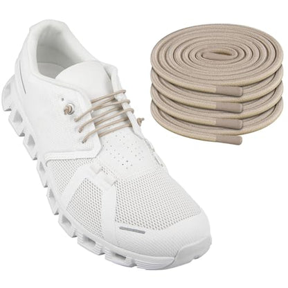 Endoto Shoe Laces for On Cloud Replacement Shoelaces Strings - color: Beige, size: 16Inch