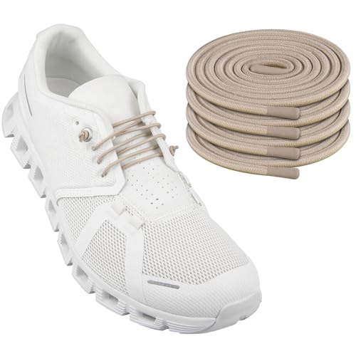 Endoto Shoe Laces for On Cloud Replacement Shoelaces Strings - color: Beige, size: 30Inch