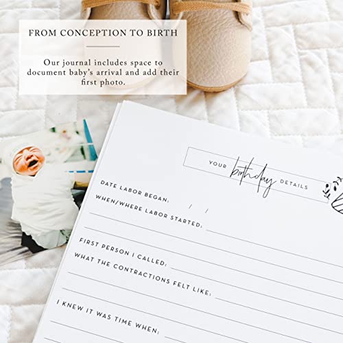 Single Mom Pregnancy Journal: Welcoming Our Little One, A simple black and white pregnancy journal for single moms