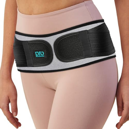 Sacroiliac SI Belt, SI Joint Hip Belt for Women & Men - Gray, Regular - color: Gray