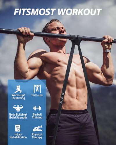 Dapofajo Resistance Bands for Working Out: 5-Level Anti-Snap Silicone Bands - color: Multiblack
