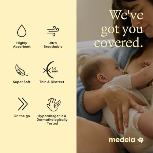 Medela Ultra-Thin Disposable Nursing Pads, Max Absorbency, 200 ct - size: 200ct, style: Ultra-Breathable