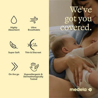 Medela Ultra-Thin Disposable Nursing Pads, Max Absorbency, 200 ct - size: 200ct, style: Ultra-Breathable