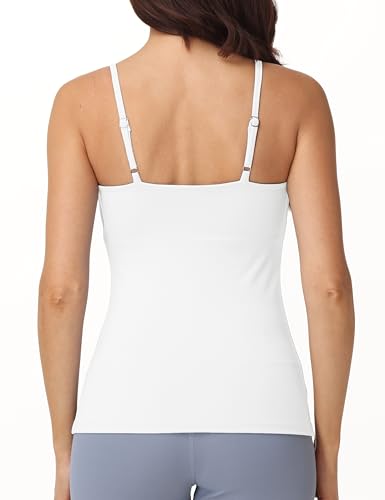 V VOCNI Nursing Tank Tops for Breastfeeding with Adjustable Straps - color: White, size: Medium