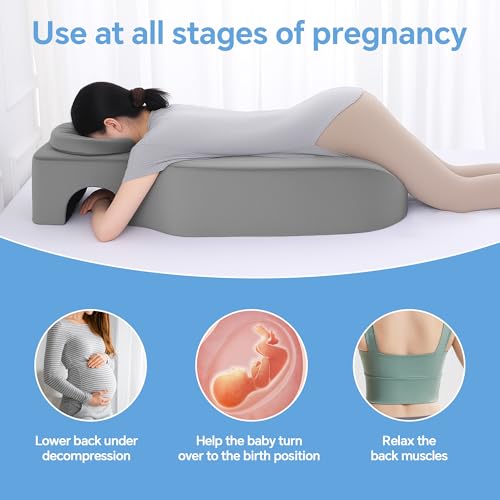BALAPET Memory Foam Pregnancy Massage Pillow, Supportive Full Body for Maternity with Adjustable Headrest and Abdominal Support Pillow, Maternity Massage Cushion with Supportive for Comfortable Rest