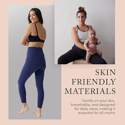 Ingrid & Isabel Basics Postpartum Compression Leggings - color: Navy Blue, size: Small